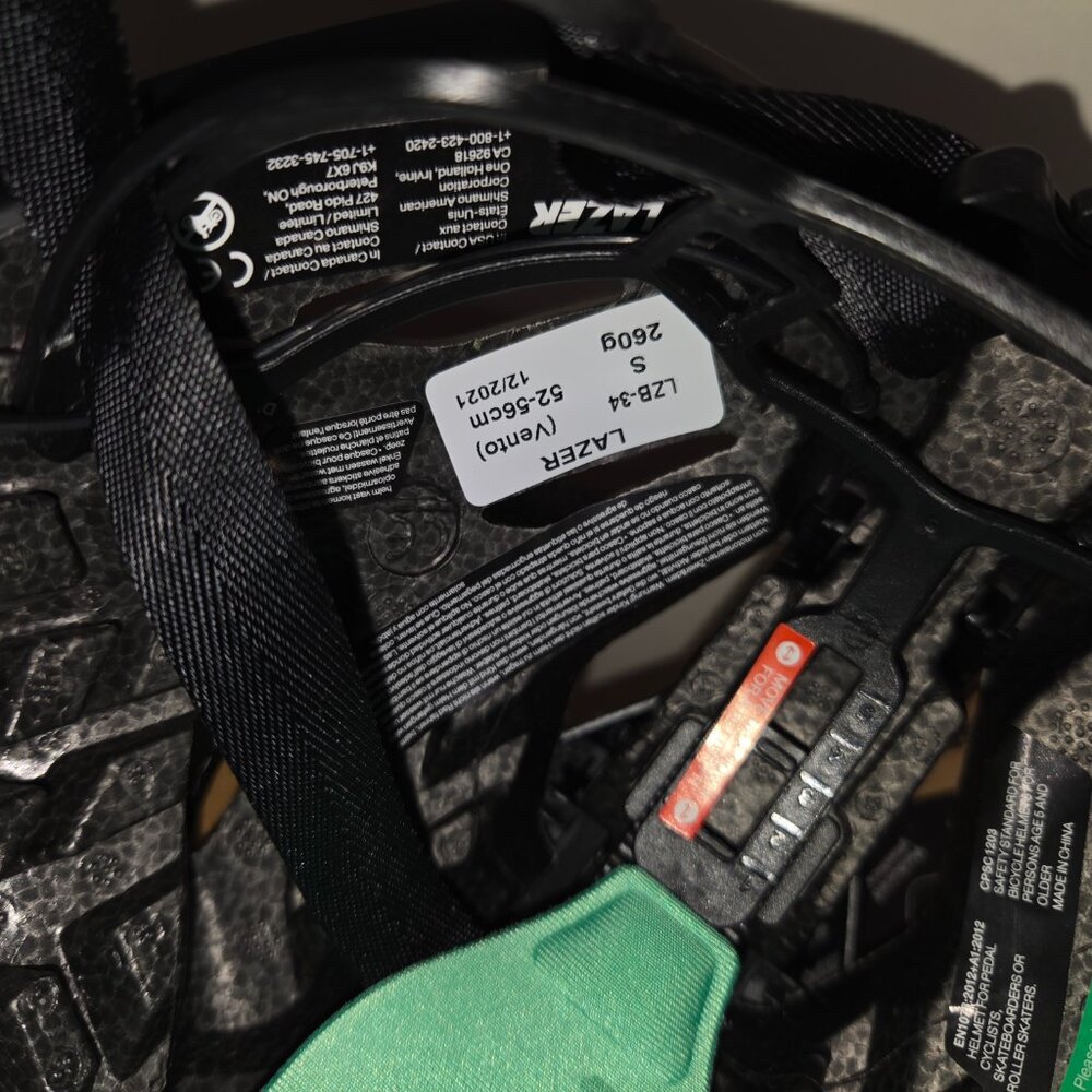 LAZER Vento Kineticore Black Small 52-56cm Retail $300 New in Box - Picture 14 of 14